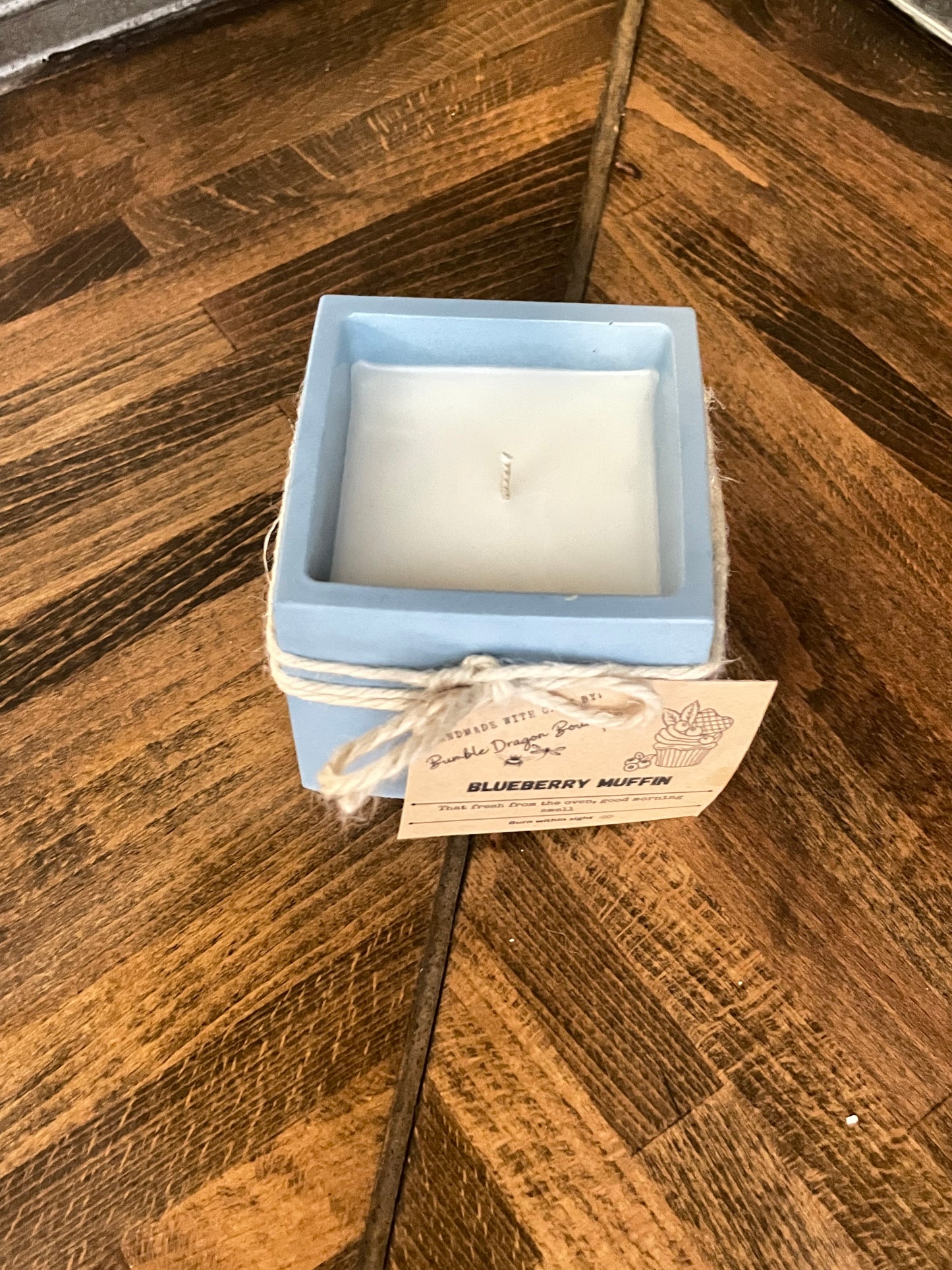 Square Concrete Candle