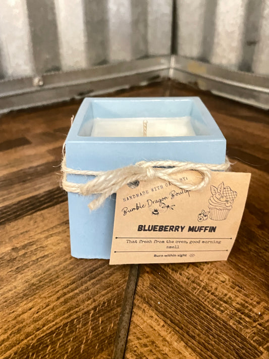 Square Concrete Candle